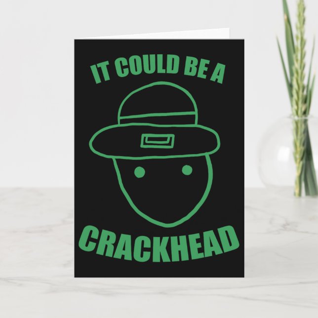 Cartão Esboço de Leprechaun Amador Pode Ser Um St Crackhe (Frente)