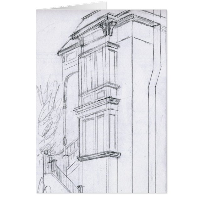 Cartão Esboço do Victorian (Frente)