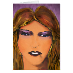 Cartão Esboço sensual da mulher