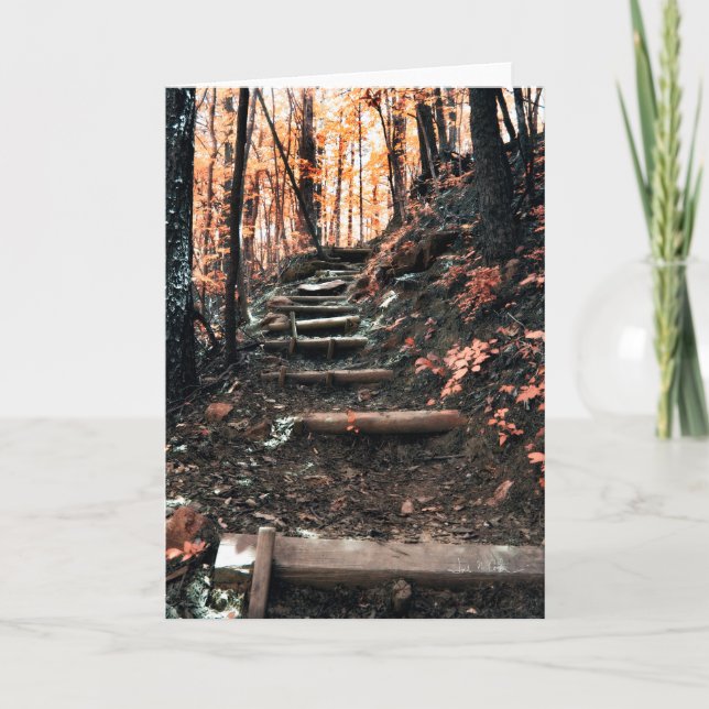 Cartão Escada acima da montanha (Frente)