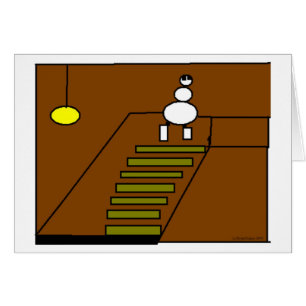 Cartão Escadas do porão