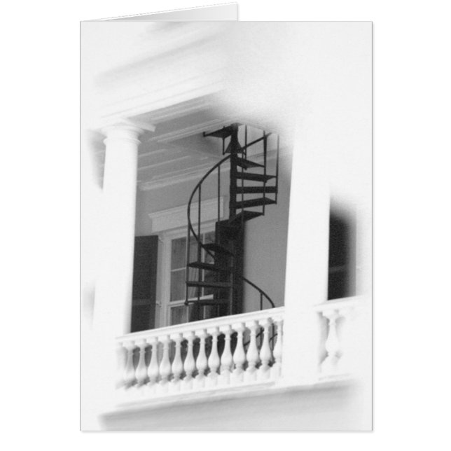 Cartão Escadas espirais exteriores (Frente)