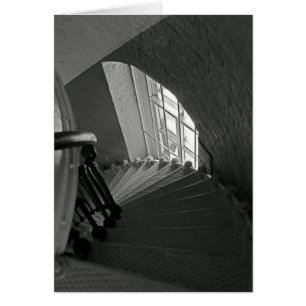 Cartão Escadas íngremes para baixo