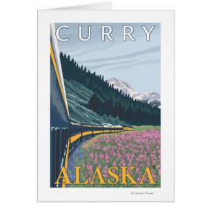 Cartão Escala de Ferrovia do Alasca - Curry, Alaska