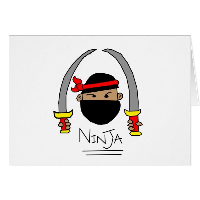 Cartão Escala de Ninja (Frente Horizontal)