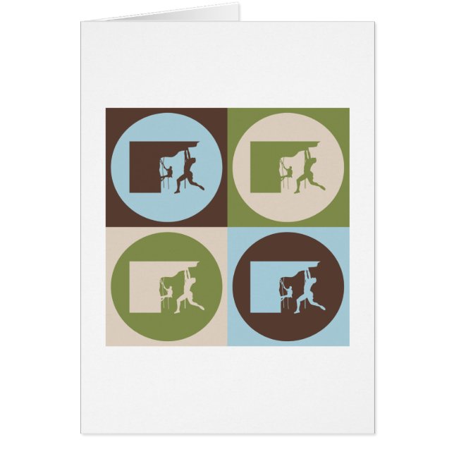 Cartão Escalada do pop art (Frente)