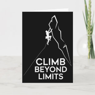 Cartão Escalador de Rocha Além dos Limites Climbing Avent