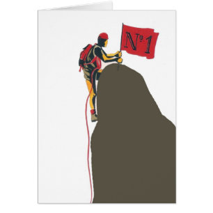 Cartão Escalador de Rock número 1