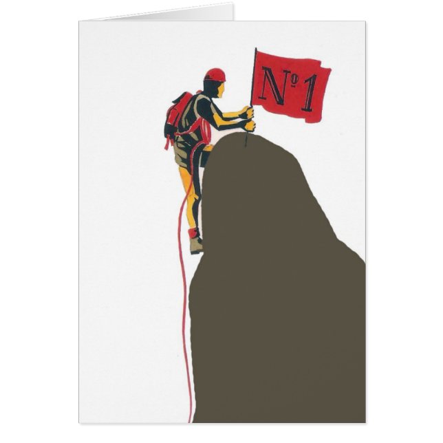 Cartão Escalador de Rock número 1 (Frente)