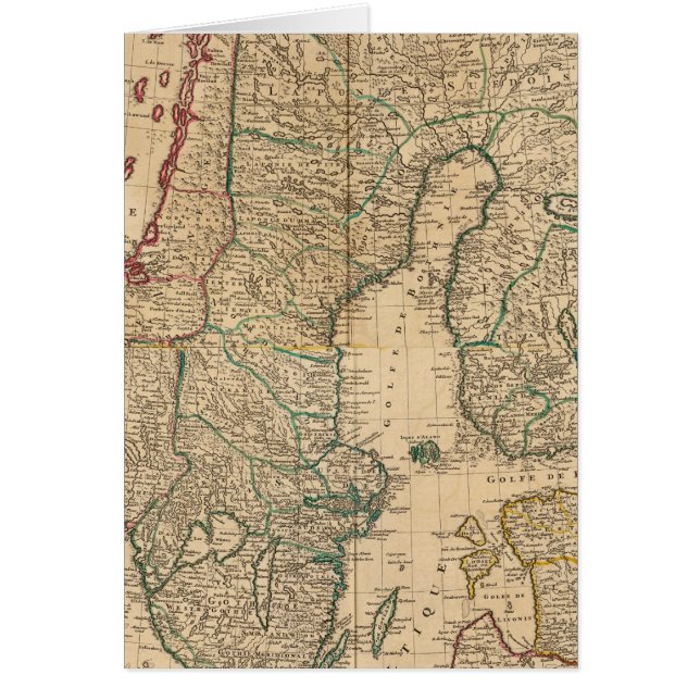 Cartão Escandinávia, Suecia, Dinamarca 2 (Frente)