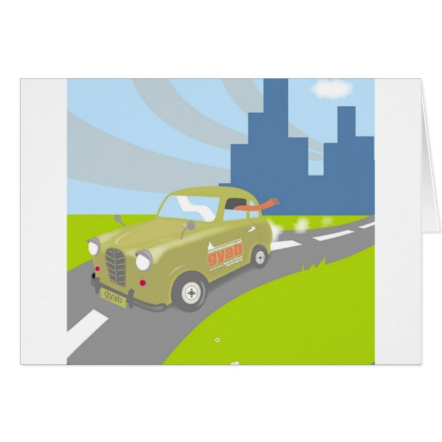 Cartão Escape da competição desenfreada (Frente Horizontal)