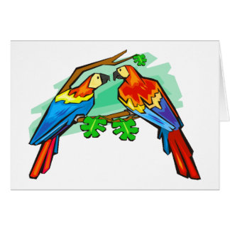 Cartão Escarlate dos Macaws