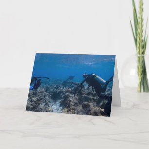 Cartão Escavação do mergulho autónomo