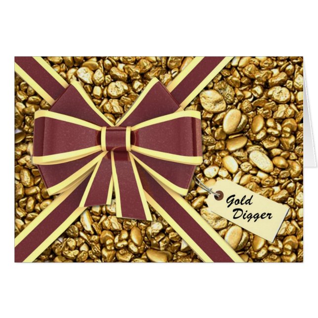 Cartão Escavador Dourado - quem mim? (Frente Horizontal)