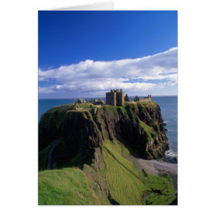 Cartão Escócia, Aberdeen. Castelo de Dunnotar.