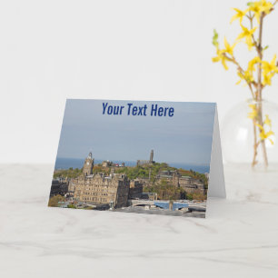 Cartão Escócia, Edimburgo Personalizável