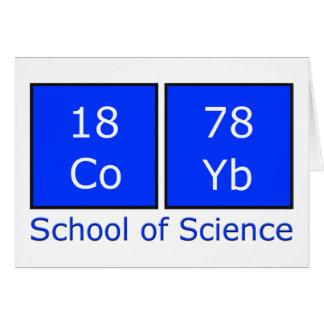 Cartão Escola da ciência
