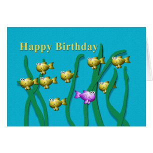 Cartão Escola de peixe