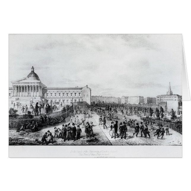 Cartão Escola do University College, Londres, 1835 (Frente Horizontal)