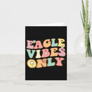 Cartão Escola Groovy Eagle Esportes Fã Espírito de Equipe