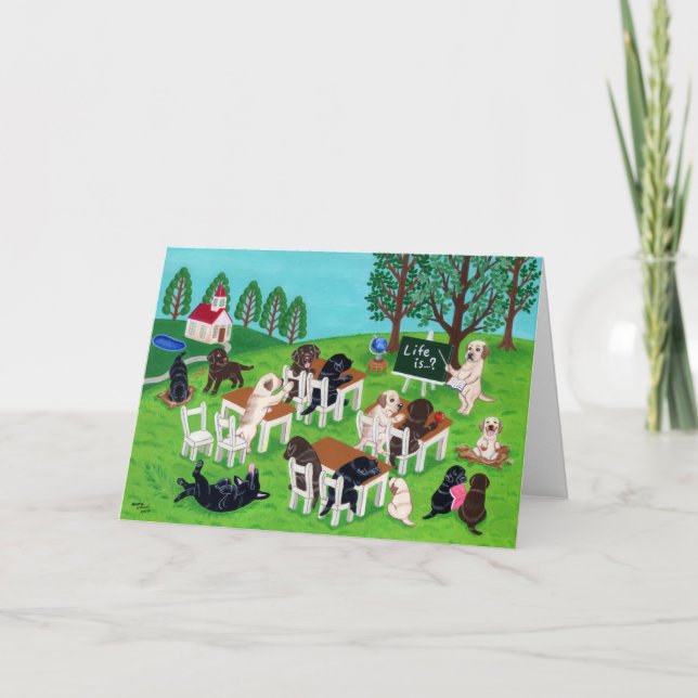 Cartão Escola Labrador (Frente)