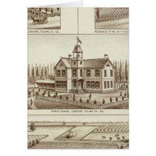 Cartão Escola Lemoore, rancho Grangeville