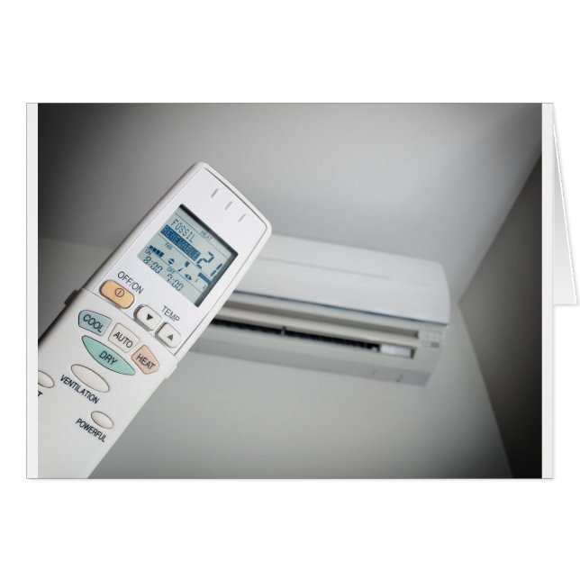 Cartão Escolha de ar condicionado (Frente Horizontal)