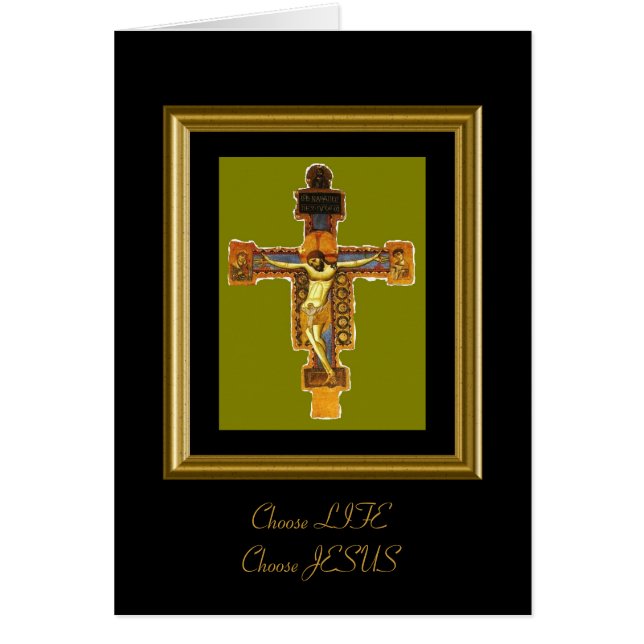 Cartão Escolha LIFE Escolher JESUS (Frente)