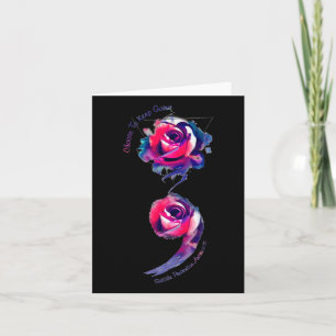 Cartão Escolha Manter A Consciência Da Prevenção Ao Suicí