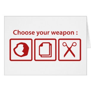 Cartão Escolha sua arma