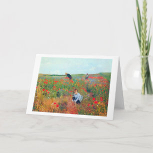 Cartão Escolhendo Flores num Campo, Mary Cassatt