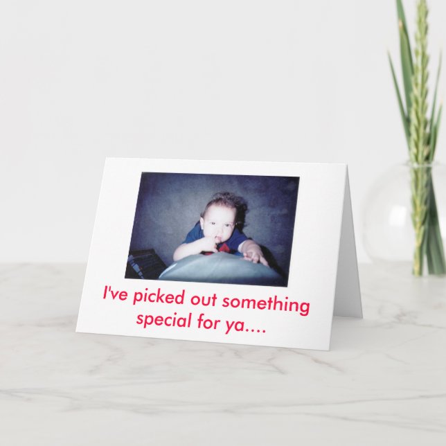 Cartão Escolhi algo especial... (Frente)