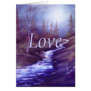 Cartão escondido do "amor" do córrego