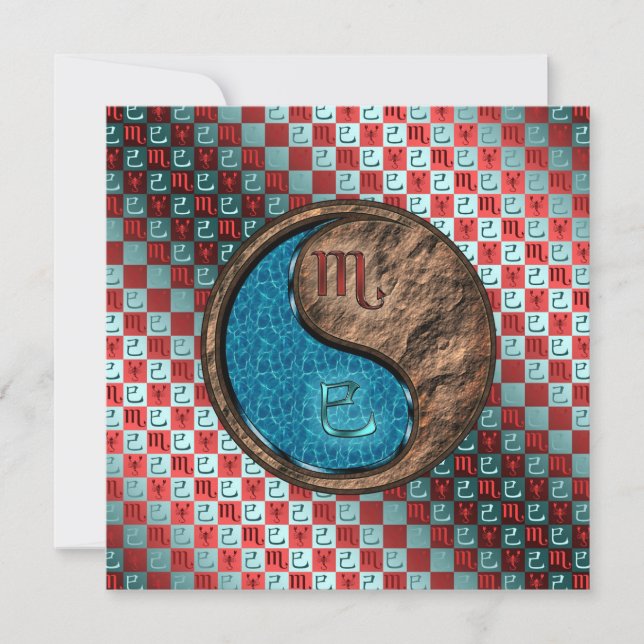 Cartão Escorpião & Cobra Terrestre (Frente)