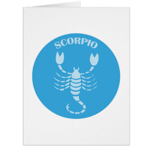 Cartão Escorpião, Sinal de Zodíaco, Horoscópio, Astrologi