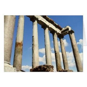 Cartão Escova seca do fórum romano