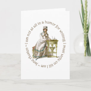Cartão Escreva! Jane Austen