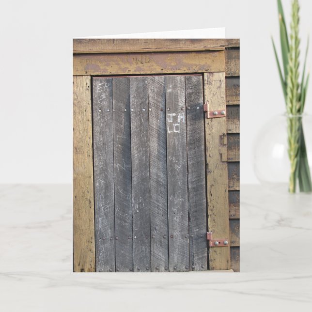 Cartão Escrevendo na janela (Frente)