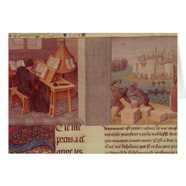 Cartão Escrita de Livy e a fundação de Roma (Frente Horizontal)