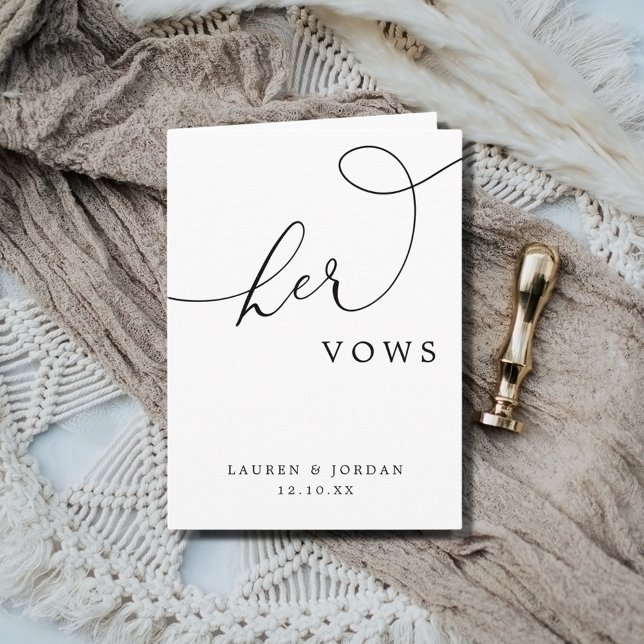 Cartão Escrita Elegante De Caligrafia Casando Seus Votos (Criador carregado)
