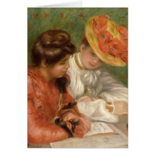 Cartão Escritor de letra de Renoir