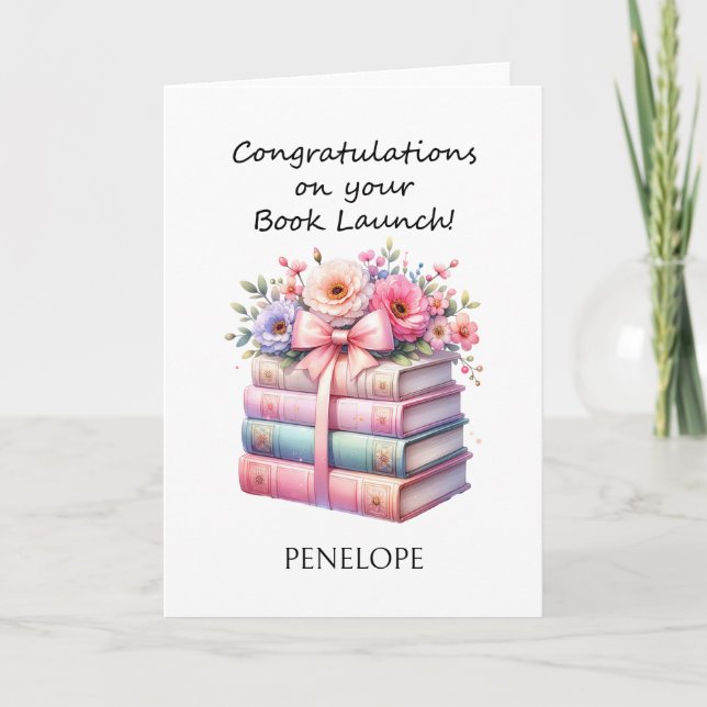 Cartão Escritor de Livro (Frente)