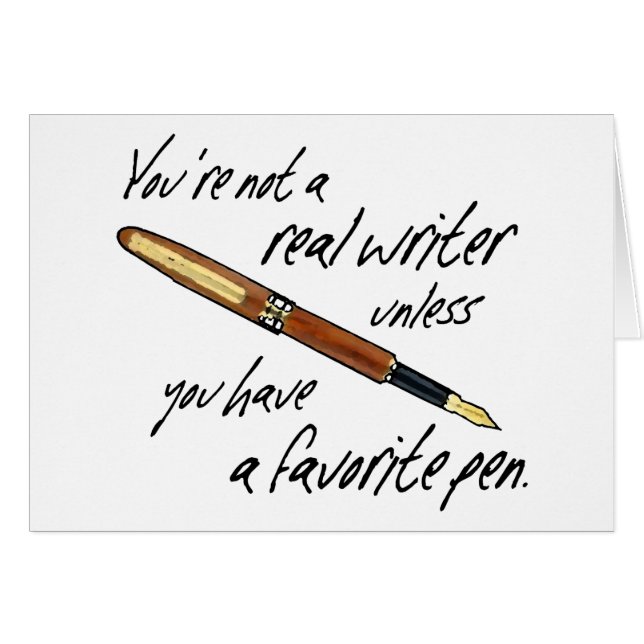 Cartão Escritor real (Frente Horizontal)