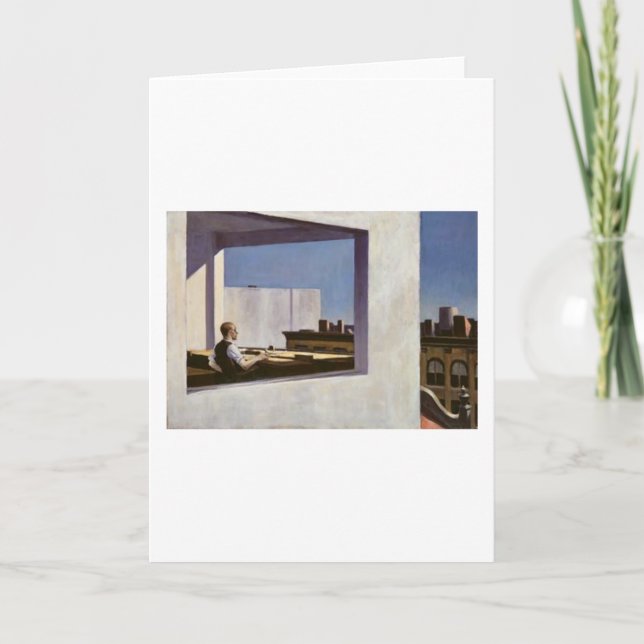 Cartão Escritório em uma Cidade Pequena - Edward Hopper (Frente)