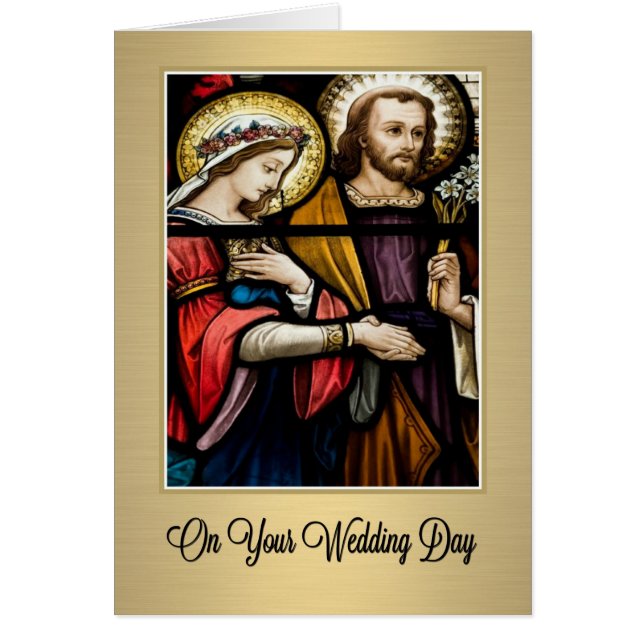 Cartão Escritura de Casamento Religiosa Católica Versa (Frente)