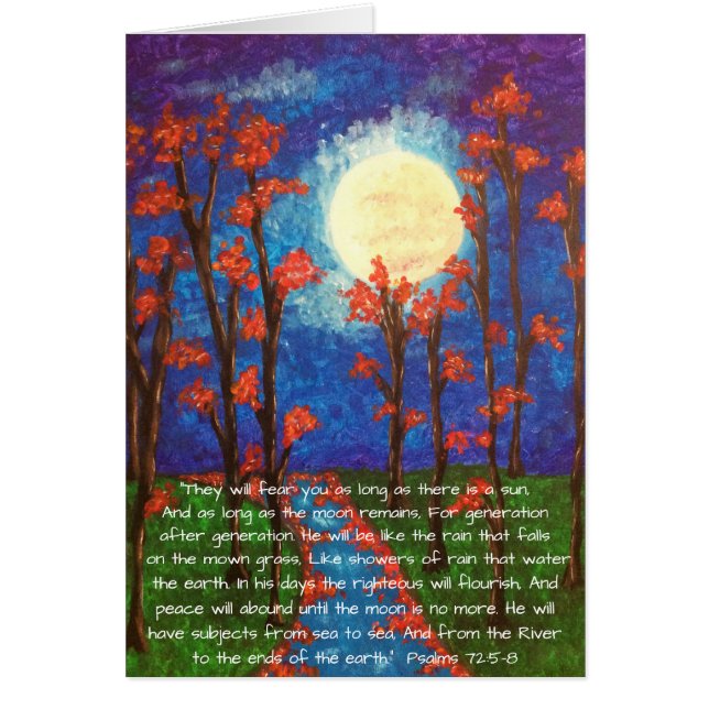 Cartão Escritura de Lua e Rio (Frente)