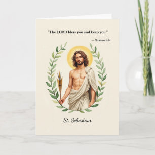 Cartão Escritura de Paz e Bênçãos de Sebastian Deus