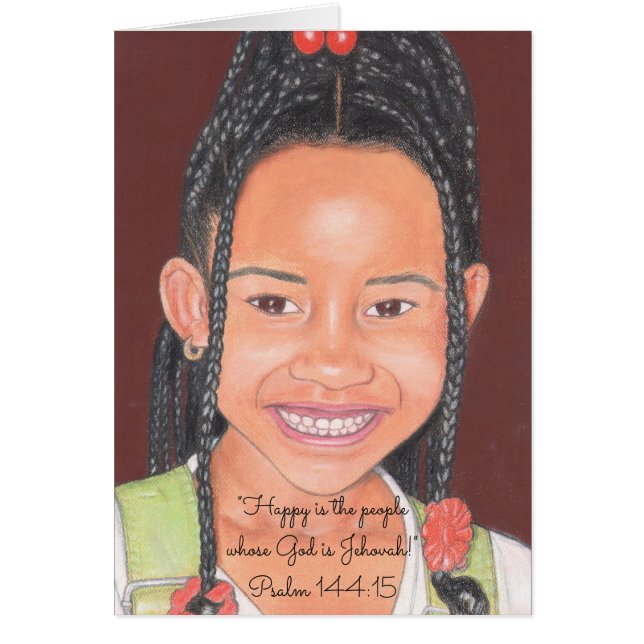 Cartão Escritura feliz (Frente)