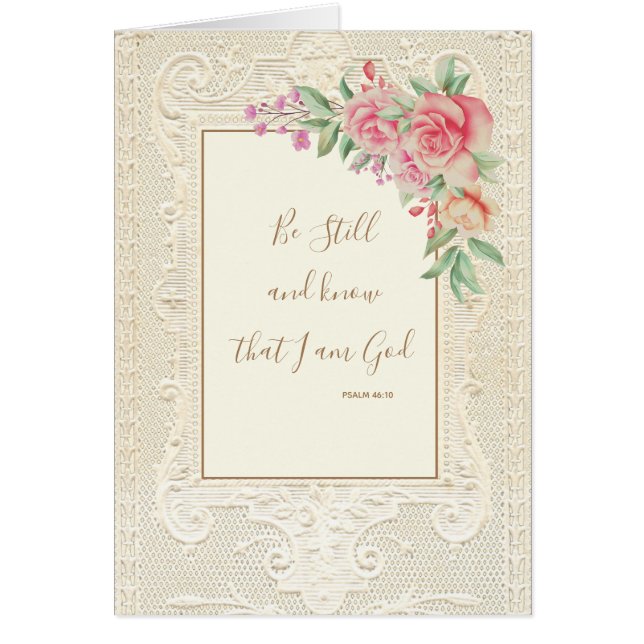 Cartão Escritura Religiosa Verdadeiramente Estar e Conhec (Frente)