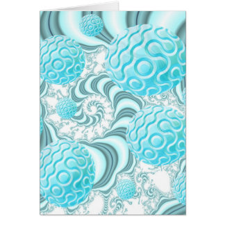 Cartão Escudos celestiais do mar, praia Pastel abstrata